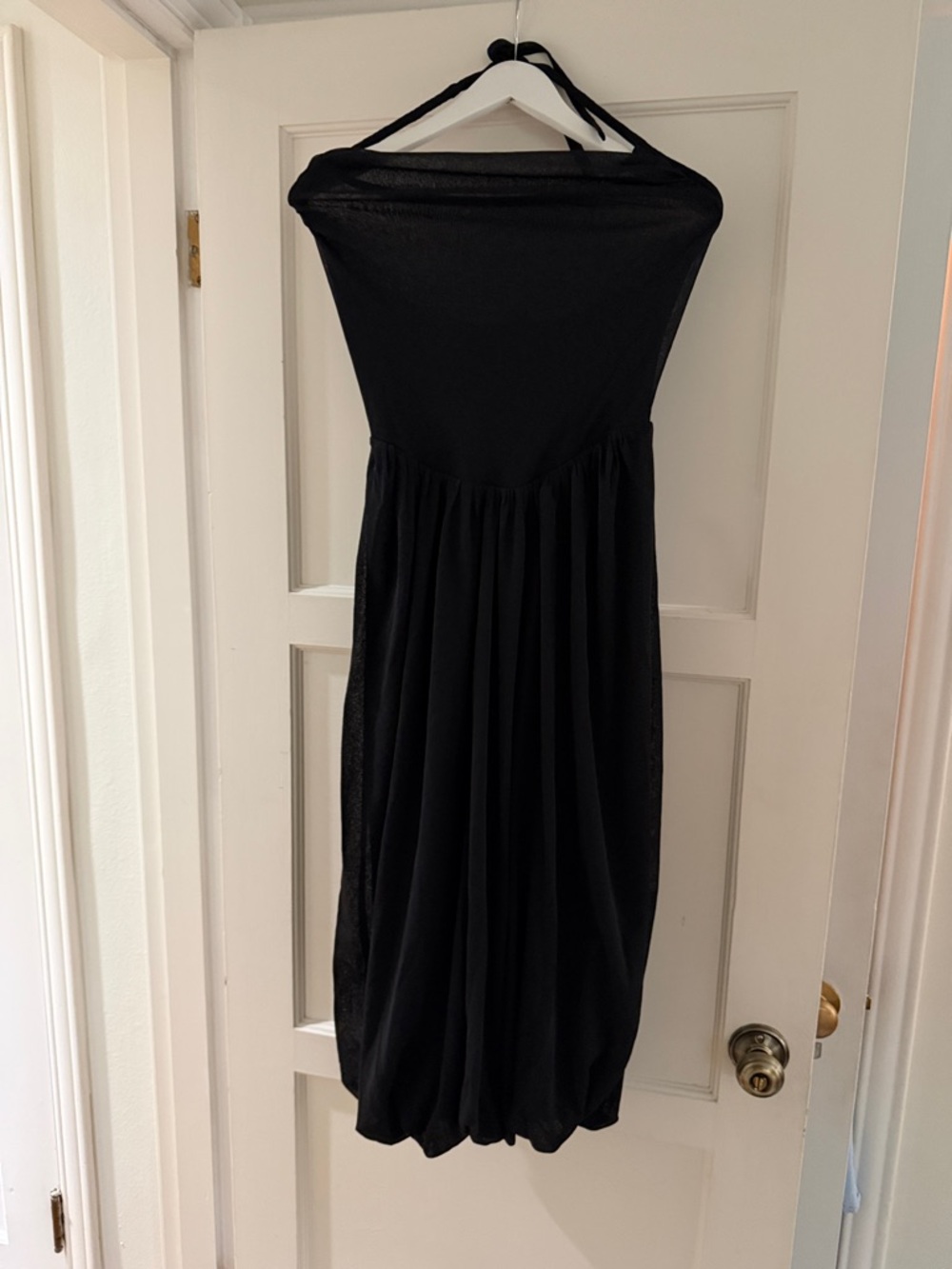 NWT Anthropologie Black Midi Dress